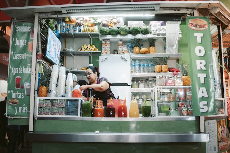 Refreshing house-made agua fresca drinks